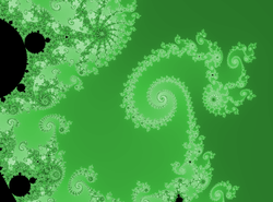 A portion of the Mandelbrot set