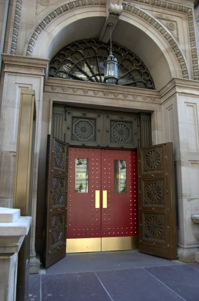 Front doors of the Boston Athenaeum