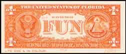 J.S.G.Boggs' orange fun-dollar bill