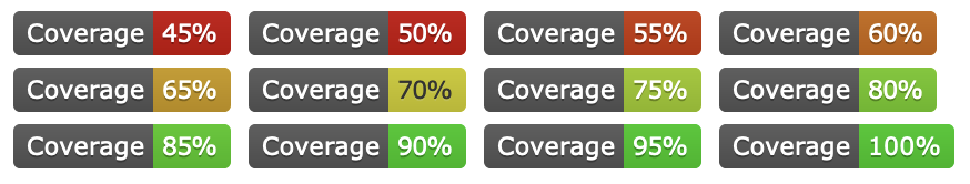 The spectrum of badge colors.