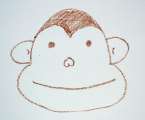 simple hand-drawn monkey