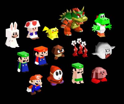 Paper Mario figures