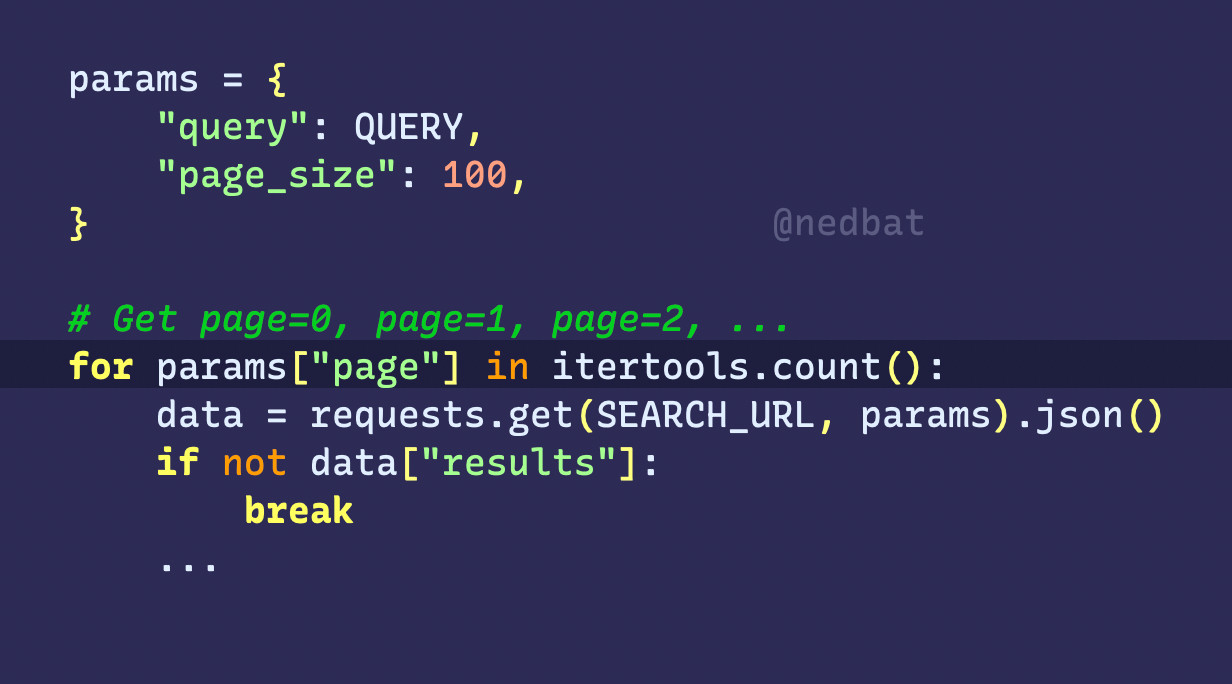 Sample Python assigning to a dict item in a for loop, same as text below