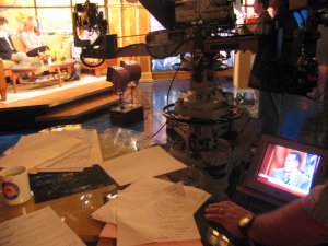 Susan, Margaret, and Lester, live on the air