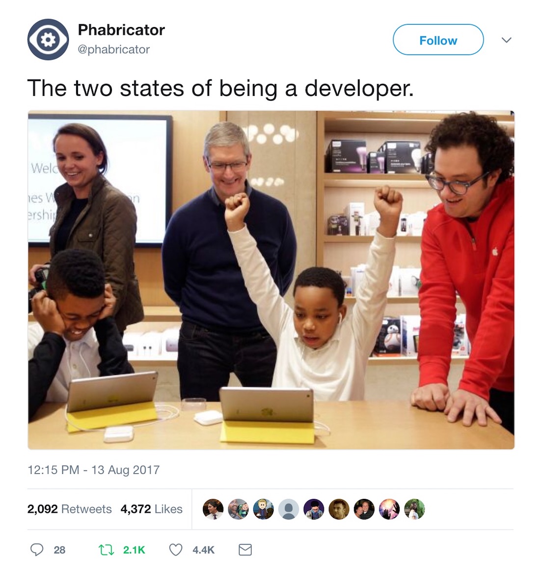 The two states of being a developer