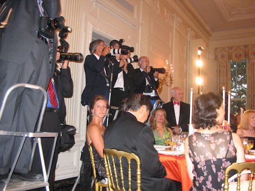 Photographers clamoring for photos of Bush