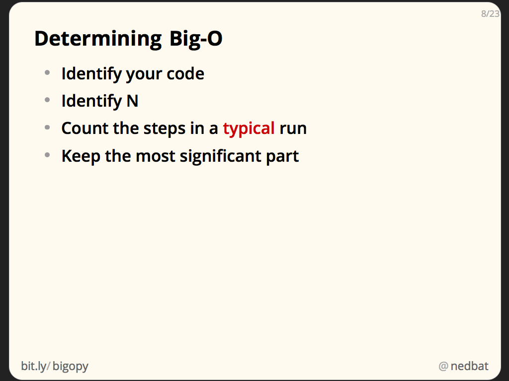 Determining Big-O