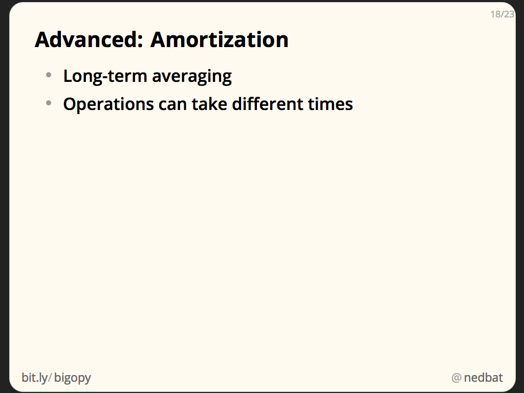 Advanced: Amortization