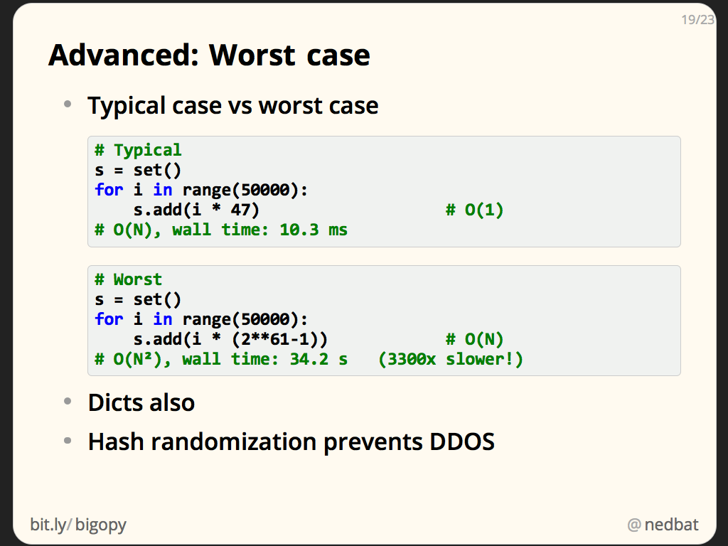 Advanced: Worst case