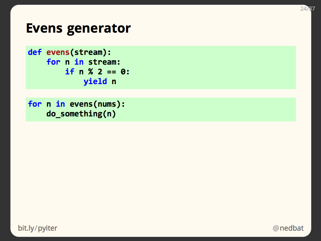 Evens generator