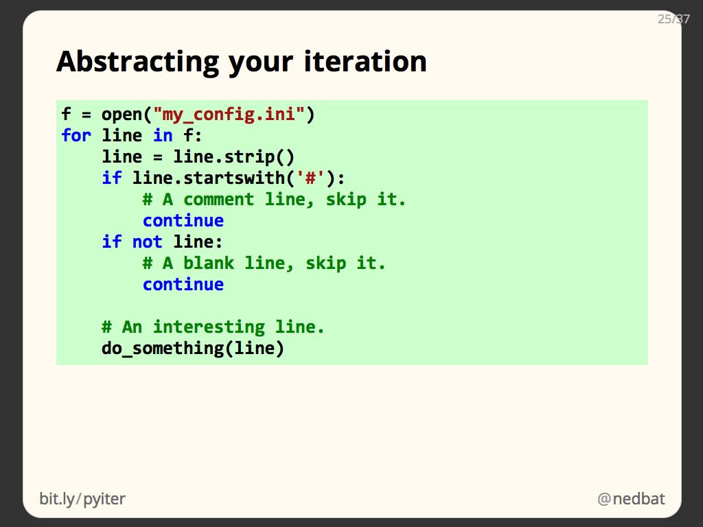 Abstracting your iteration