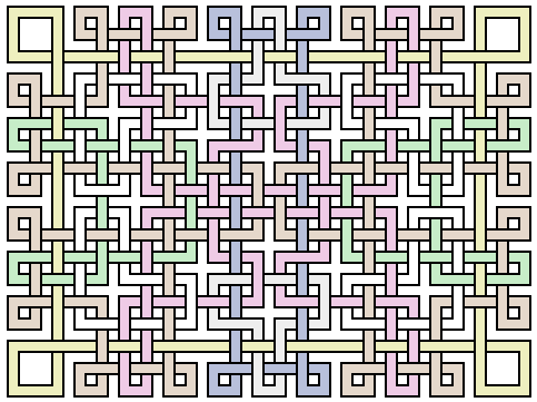 A computer-drawn lattice