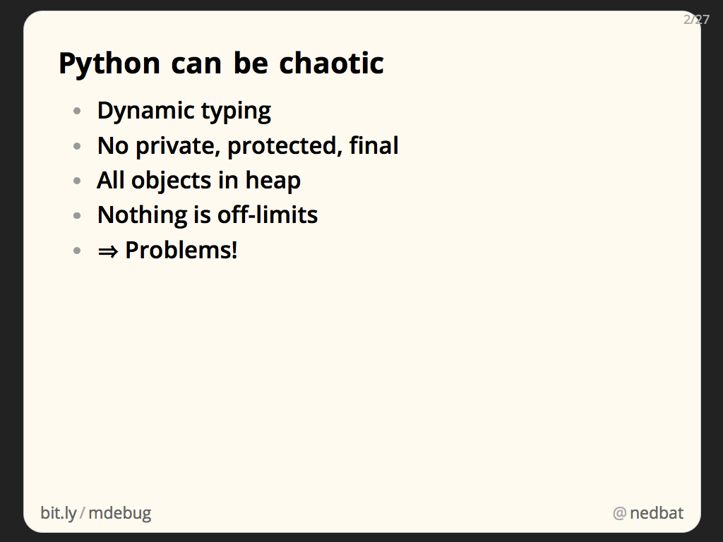 Python can be chaotic