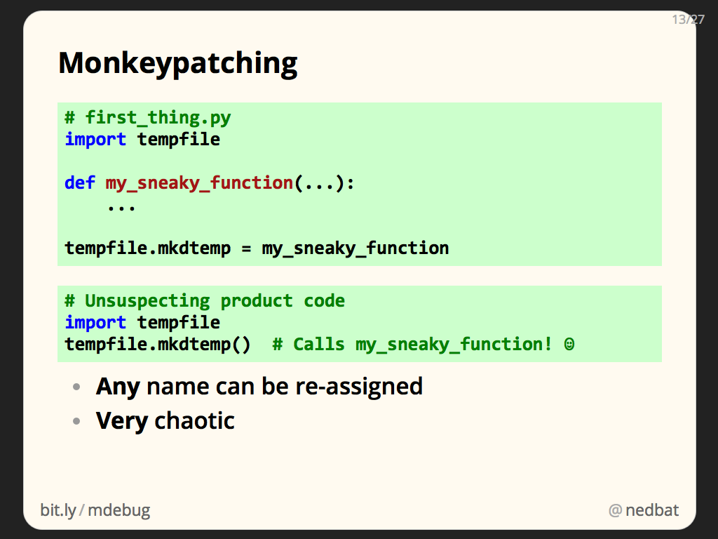 Monkeypatching