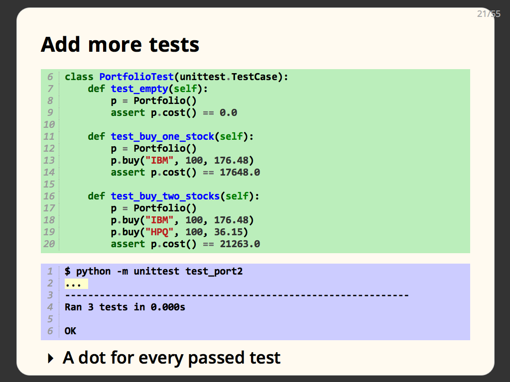 Add more tests