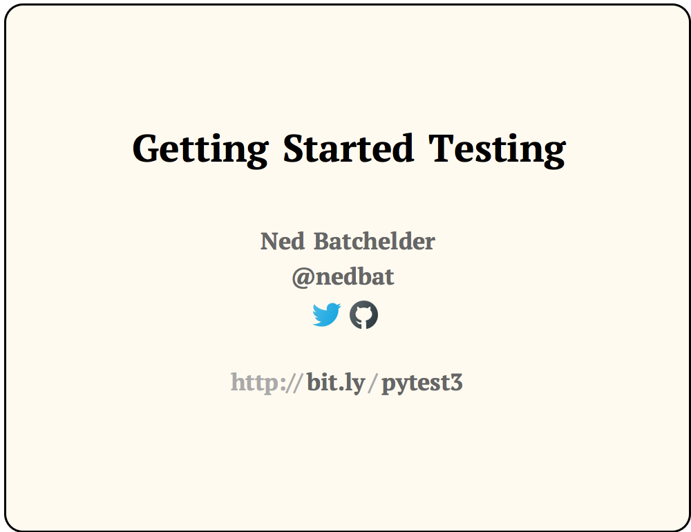 Getting Started Testing