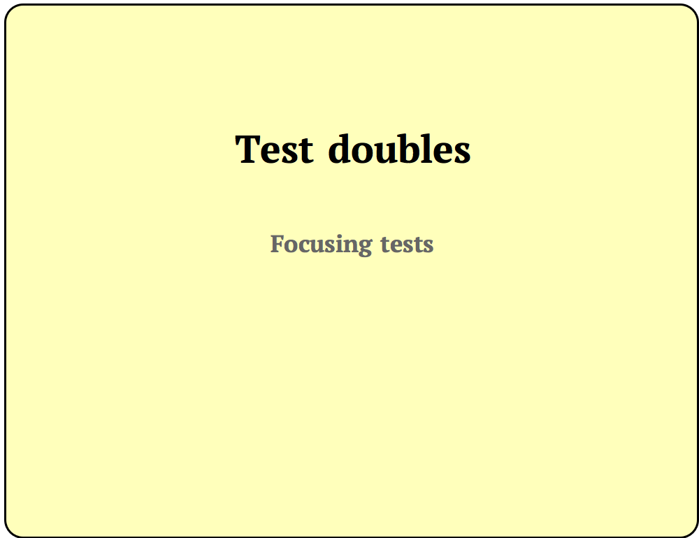 Test doubles