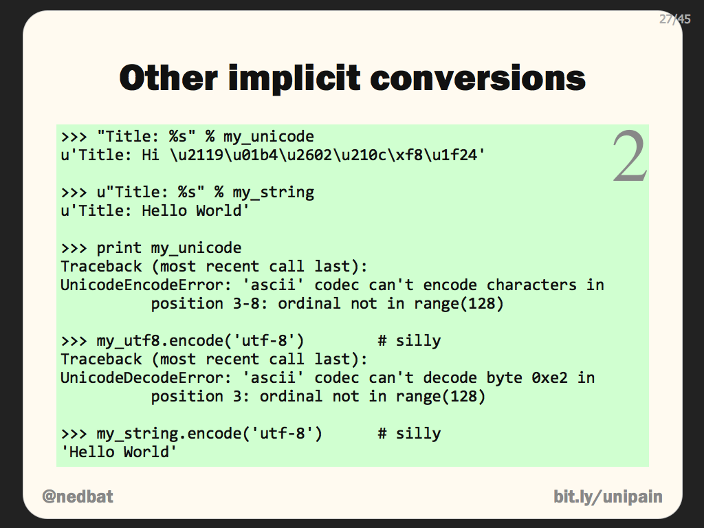 Other implicit conversions