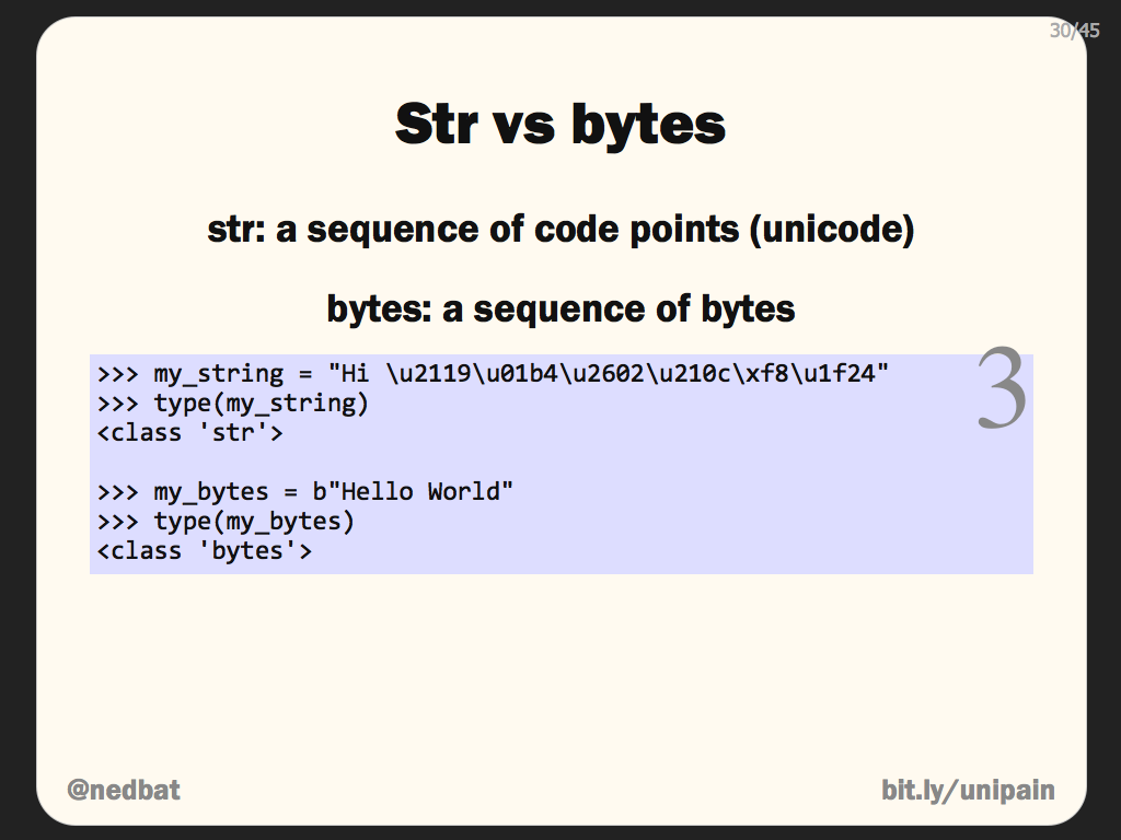 Str vs bytes